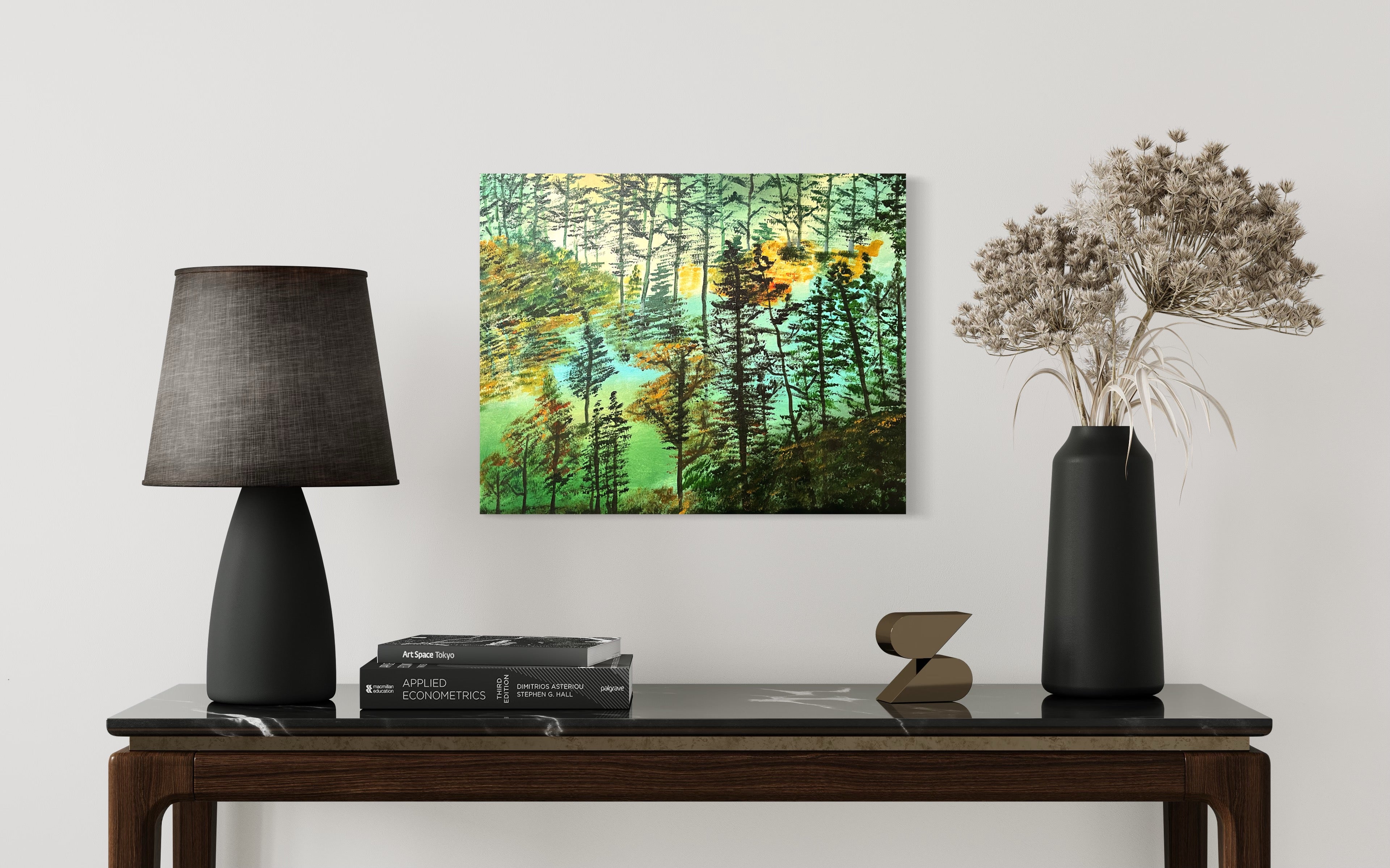 Foggy forest upgrade to Art Canva 40cm by 60cm FREE hanging kit and FREE postage