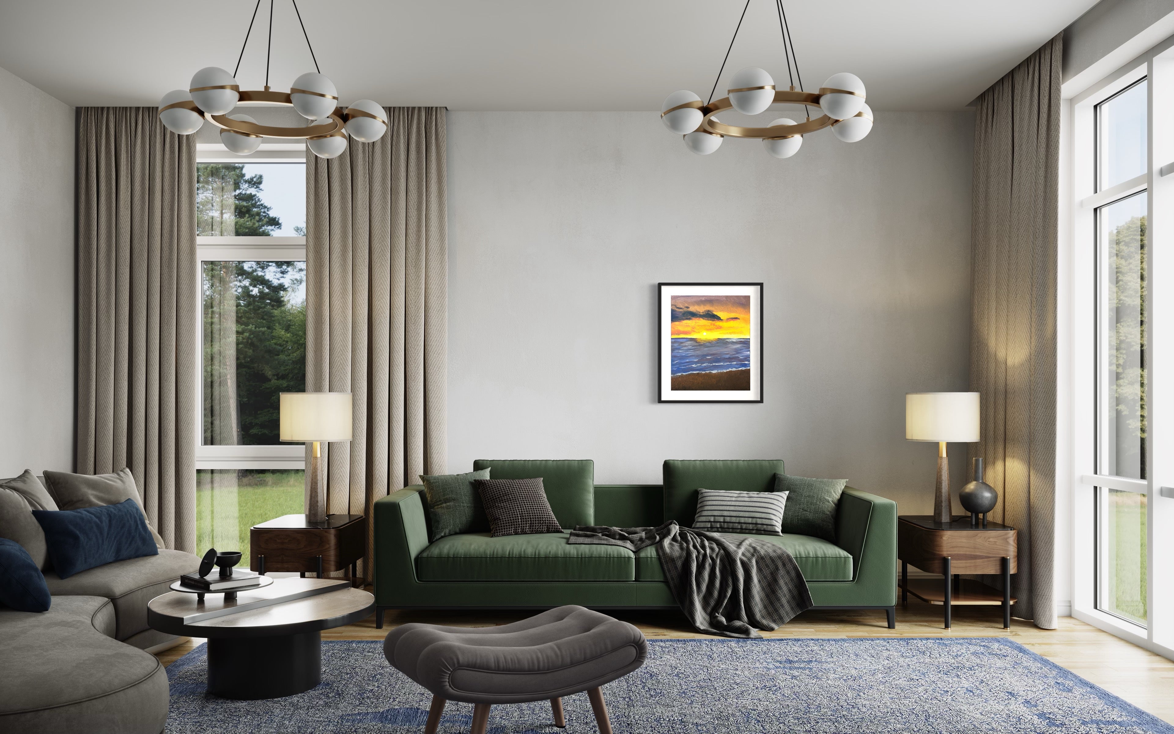 Waves on the Sunset  beach   from the seascape collection
