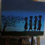 African Ladies Collection  A4   PRINT and STREACHED CANVAS Print  FROM DAVID YOUR ARTIST     FULL 365 DAY GUARANTEE