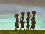 African Ladies Collection  A4   PRINT and STREACHED CANVAS Print  FROM DAVID YOUR ARTIST     FULL 365 DAY GUARANTEE